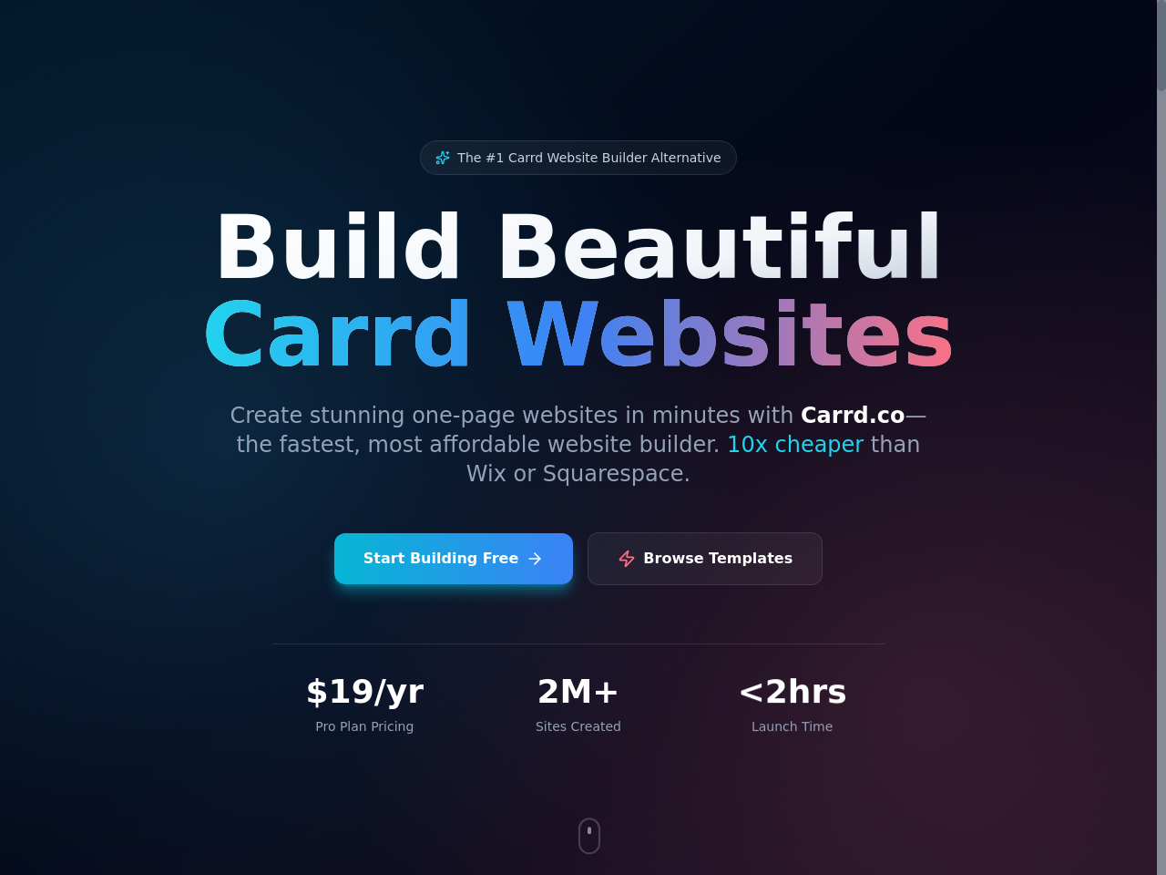 Carrd Websites, fast and easy!